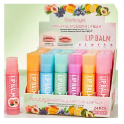 Bosuya 6/24pcs Assorted Fruit Flavor Lip Balm Set