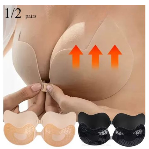 Push Up Bra for Women Backless Strapless 2 Pack size (C)