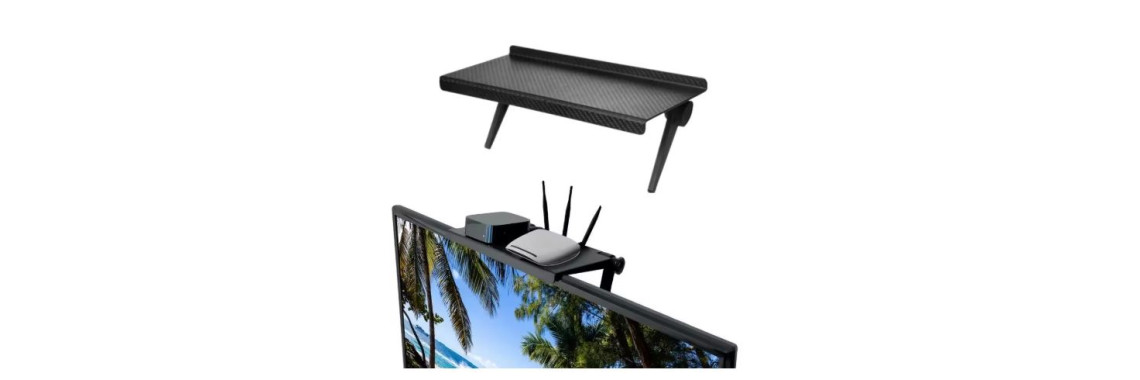 Computer TV Screen Adjustable Storage Rack