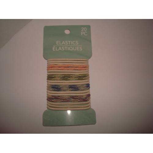 Women Hair Elastics Textiled Multi Color