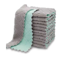 Double Layer Microfiber Towel 24 x 14 cm