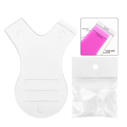 Eyelash Brushes Plastic Clean Comb 10 pcs (Clear)