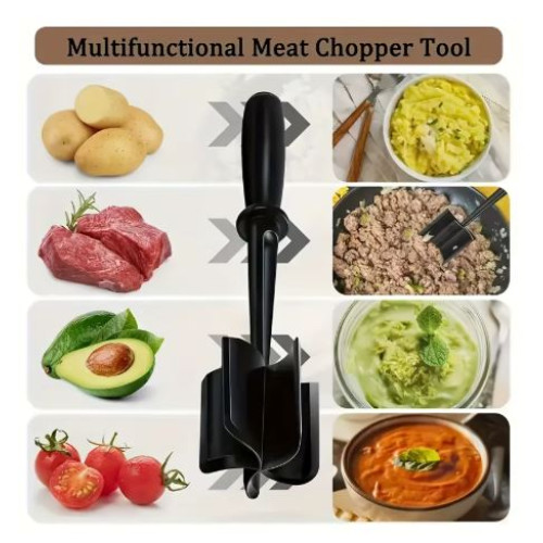 Handheld Household Kitchen Meat Chopper (Black)