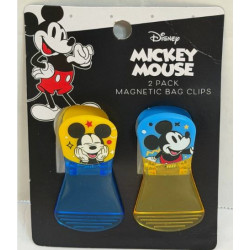 Disney Mickey Mouse 2 Pack Magnetic Bag Clips