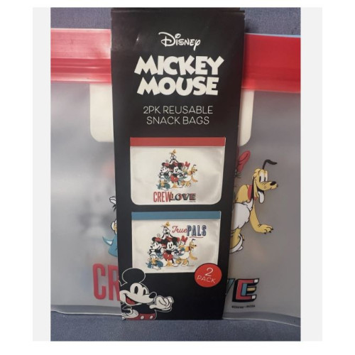Disney Mickey Mouse Reusable Snack Bags 2 Pack