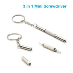 Eyeglass screwdriver Mini 3 in 1