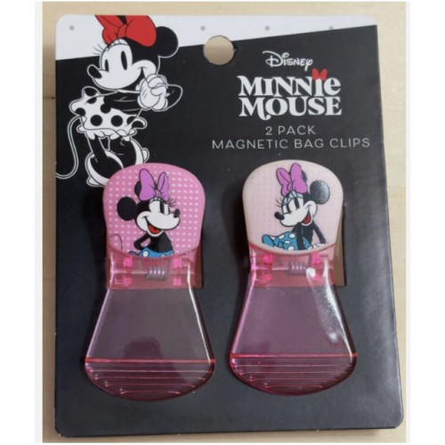 Disney Minnie Mouse 2 pack Magnetic Bag Clip
