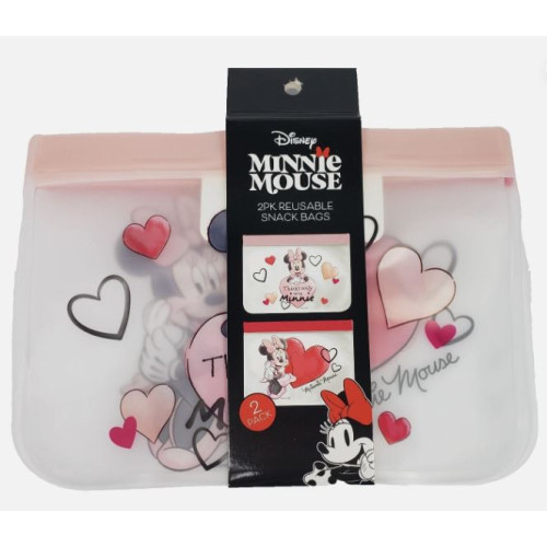 Disney Minnie Mouse Reusable Snack Bags 2 Pack