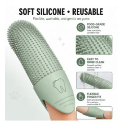 Pet Finger Toothbrush 360 Degree Bristles 2 Pcs.