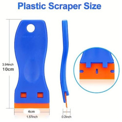 Glass Cleaning Scraper Set