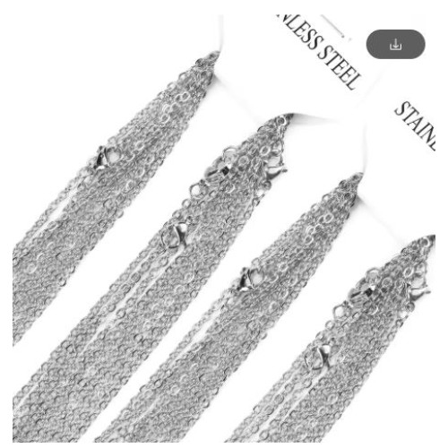 Stainless Steel Chains O-Style 5 pcs