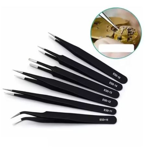 Tweezers Set ESD Anti-Static Stainless Steel