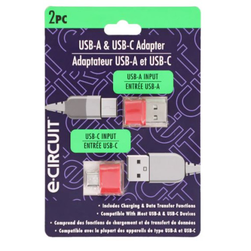 USB-A To USB-C Adapter Red