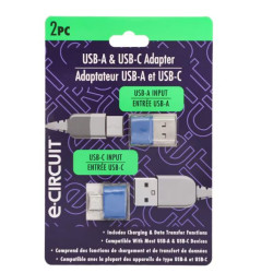 USB-A To USB-C Adapter Blue