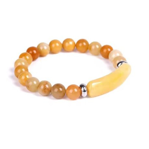 Yellow Topaz Natural Stone Beaded Beads Bracelet