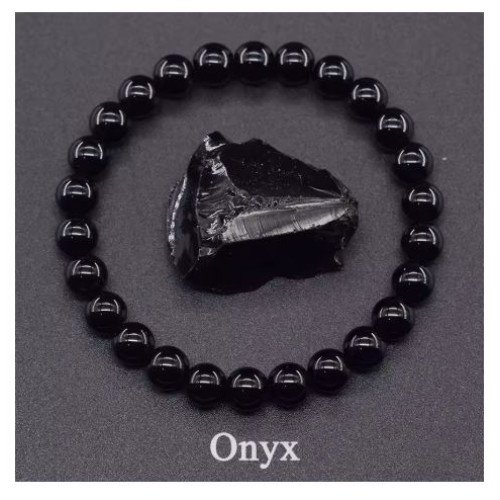 Onyx Stone Beads Bracelet